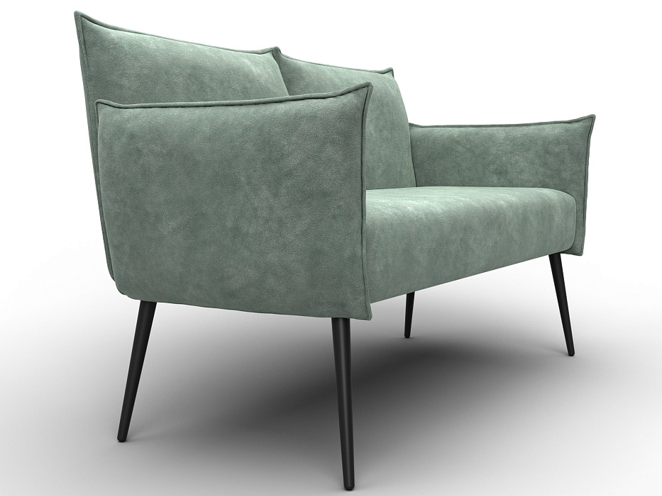 Диван прямой Лига-083 (велюр brut 08 зеленый)