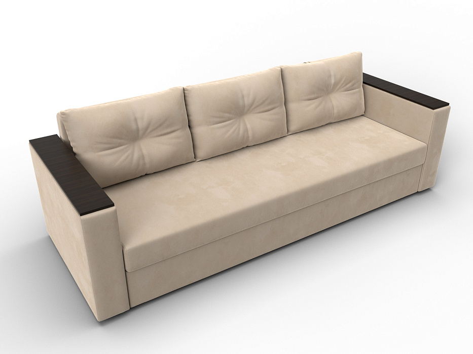 Диван прямой Атланта без стола (seven 729 бежевый)