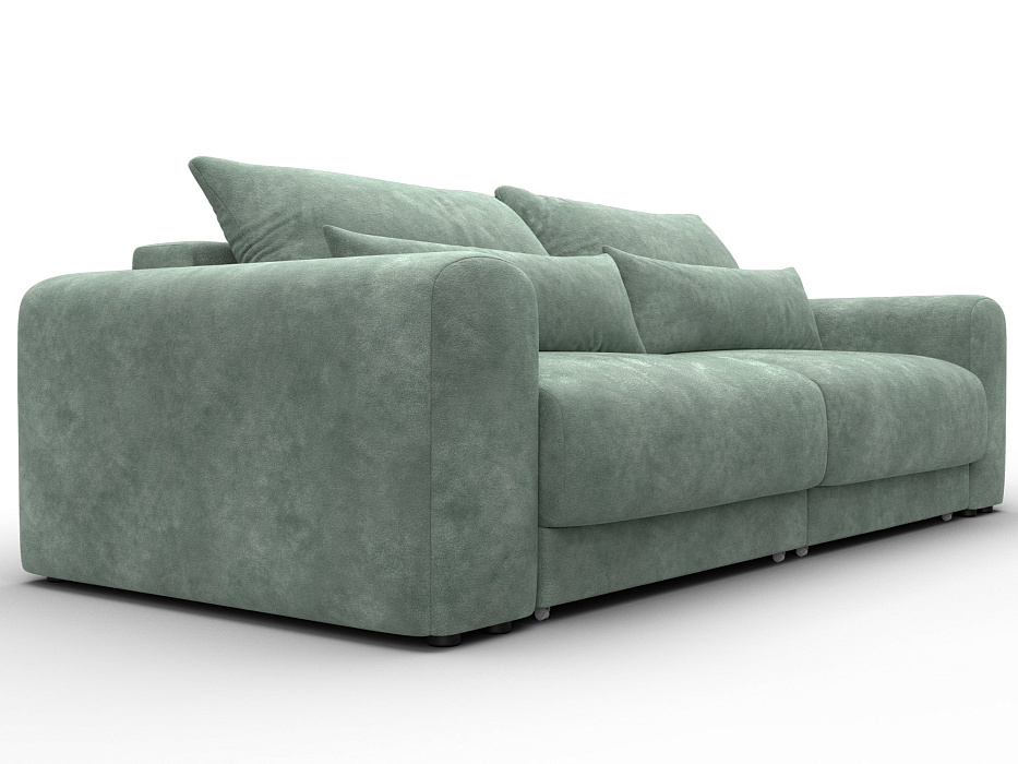 Диван прямой Лига-056 НПБ (brut 08 зеленый)