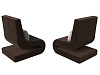 Кресло Волна (2 шт.) (коричневый)