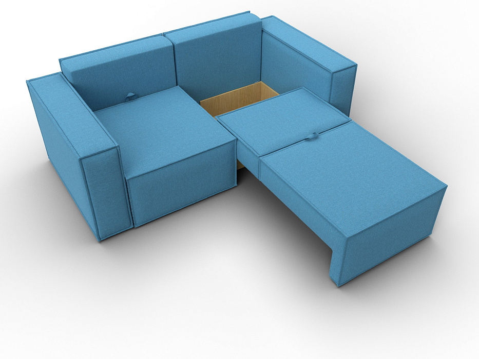 Диван прямой Куба мини (амур 10 голубой) Диван прямой Куба мини (амур 10 голубой)