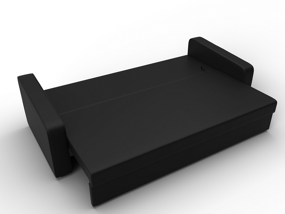 Диван прямой Лига-009 (черный)
