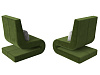 Кресло Волна (2 шт) (зеленый)