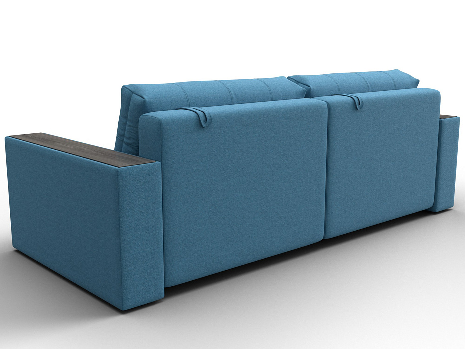 Диван прямой с декором Лига-049 НПБ (амур 10 голубой)