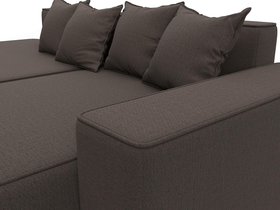 Диван угловой Лига-079 угол правый (амур 05 коричневый)