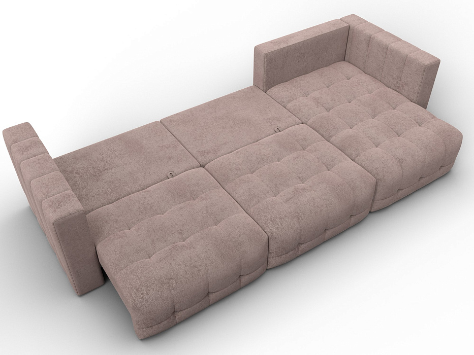 Диван угловой Лига-052 НПБ Лонг угол универсальный (tower 05 бежевый)