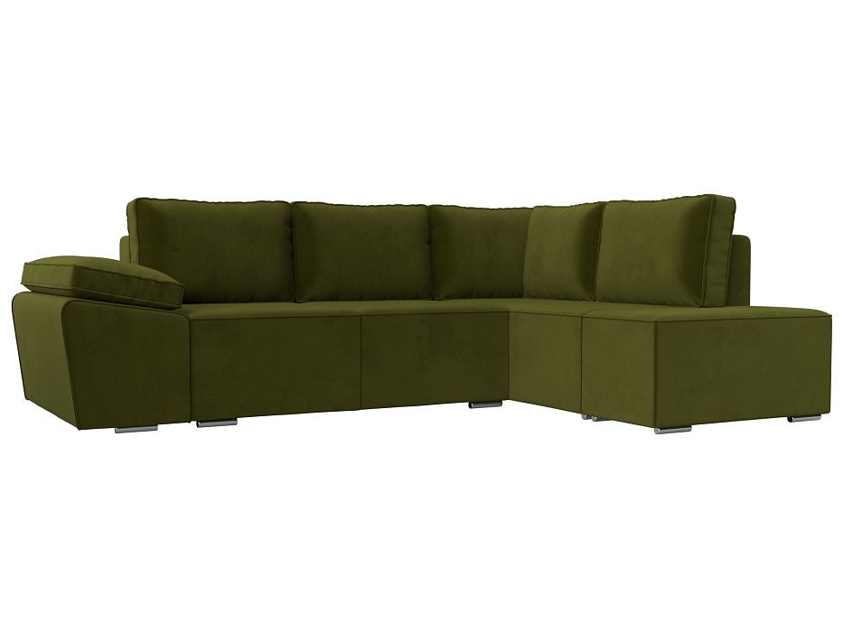 Угловой диван Хьюго правый угол (зеленый цвет)