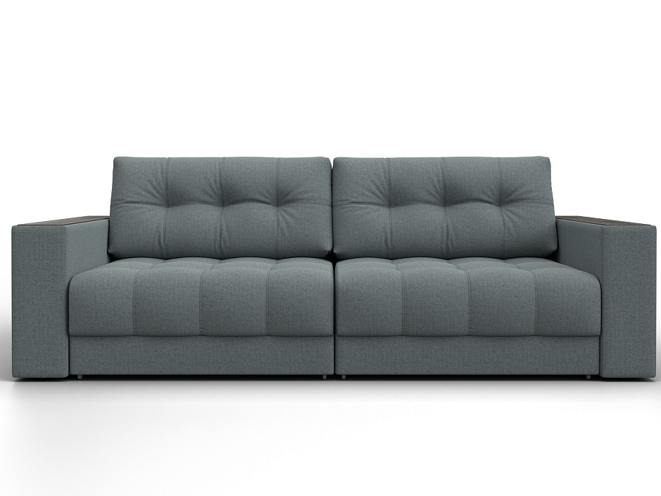 Диван прямой с декором Лига-049 НПБ (амур 07 серый)