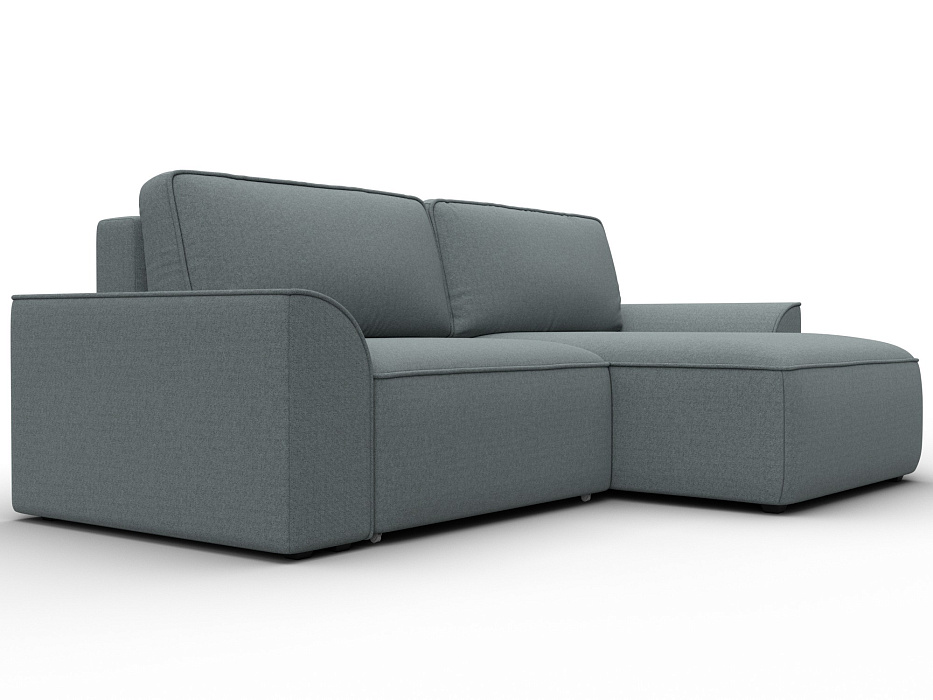 Диван угловой Лига-048 НПБ (амур 07 серый)