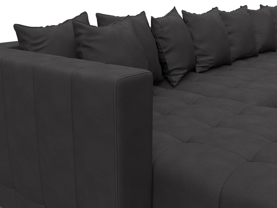 Диван П-образный Лига-052 НПБ Лонг (joly 08 коричневый)