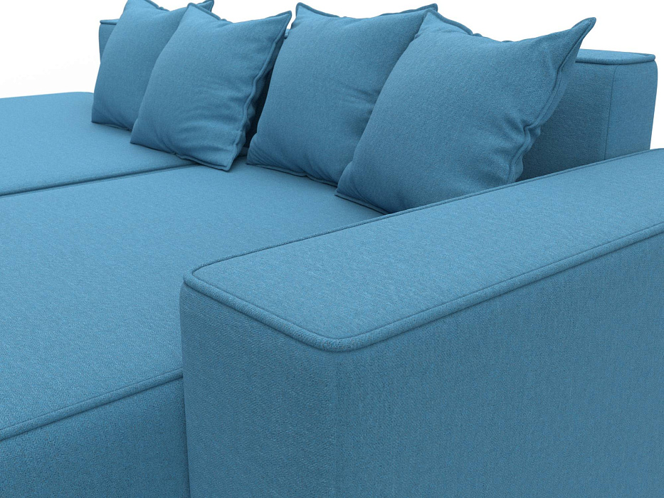 Диван угловой Лига-079 угол правый (амур 10 голубой)