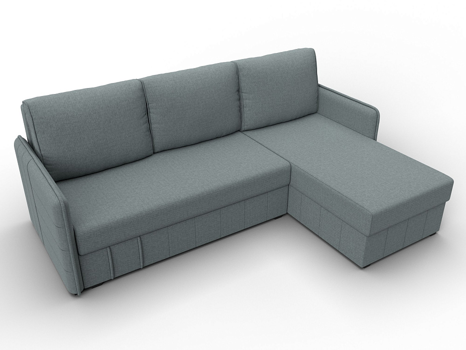 Диван угловой Слим угол универсальный (амур 07 серый)