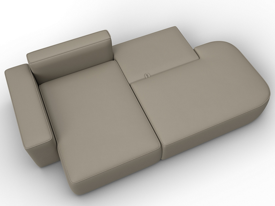 Диван угловой Лига-065 угол левый (grifon 04 бежевый)