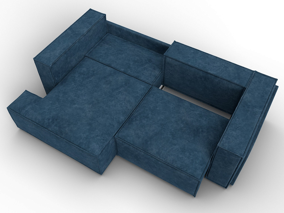Диван угловой Лига-061 угол левый (tower 13 синий)