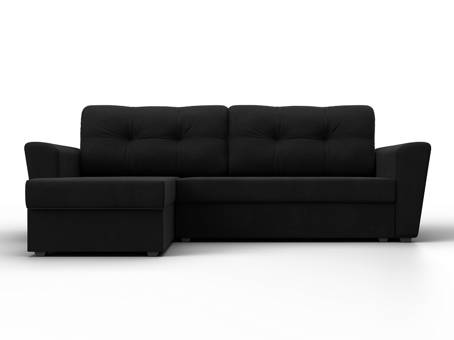 Диван угловой Амстердам Лайт левый угол (черный)