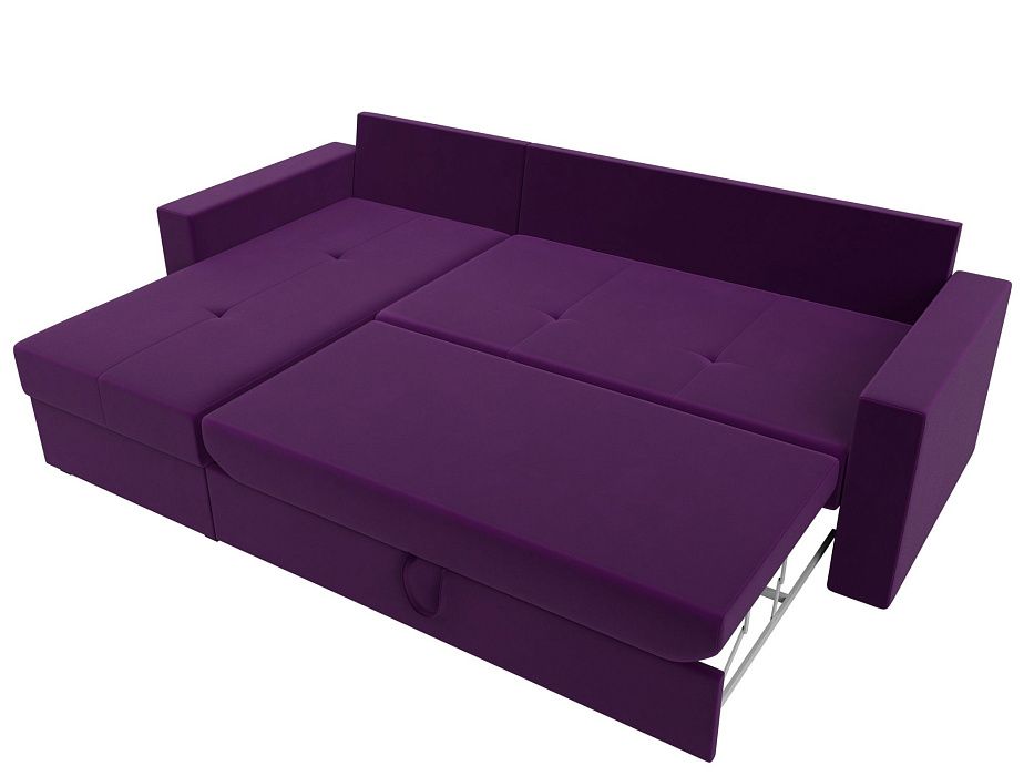 Угловой диван Верона левый угол (фиолетовый)