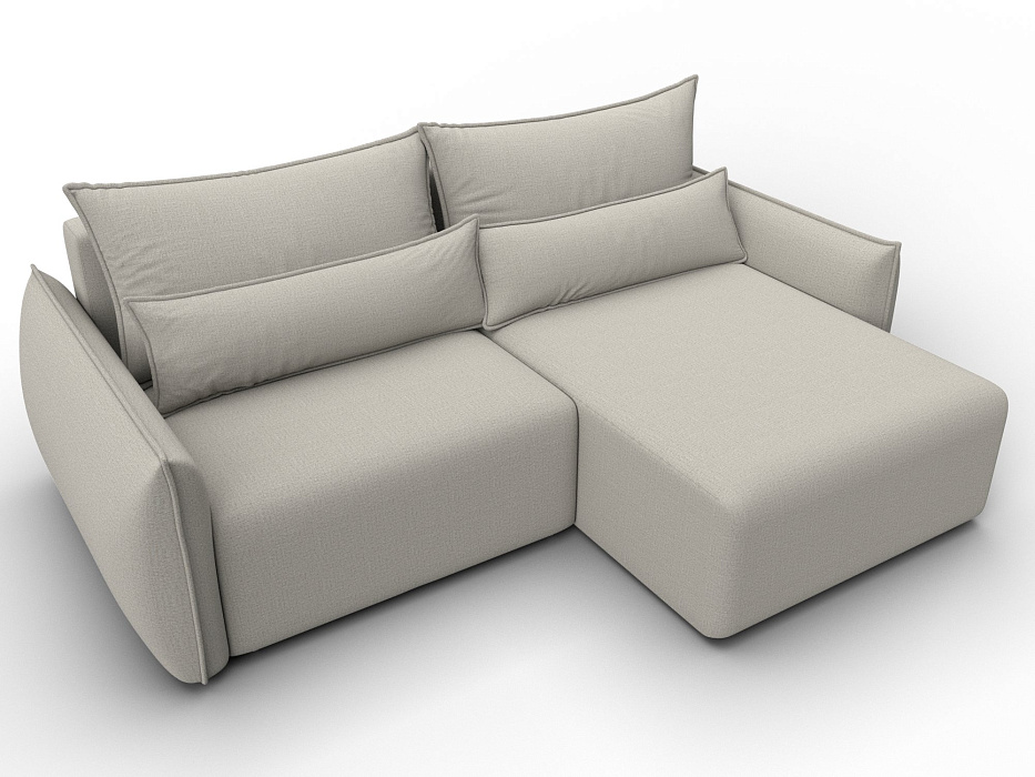 Диван угловой Лига-051 НПБ угол универсальный (амур 02 бежевый)