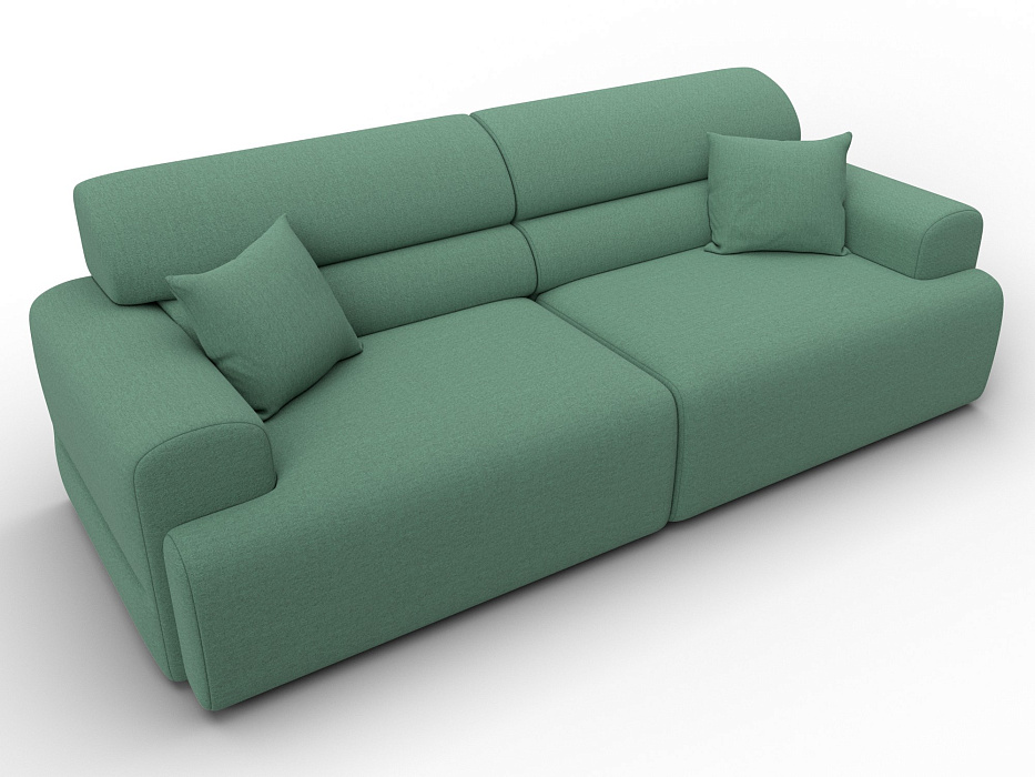 Диван прямой Лига-109 НПБ (амур 11 зеленый)