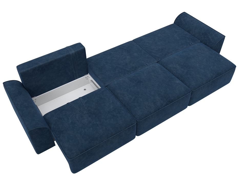 Диван прямой Лига-048 НПБ Лонг (brut 11 синий) Диван прямой Лига-048 НПБ Лонг (brut 11 синий)