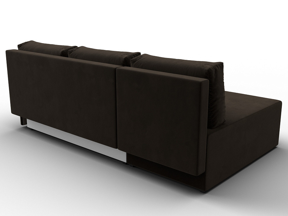 Диван угловой Поло левый угол (коричневый)