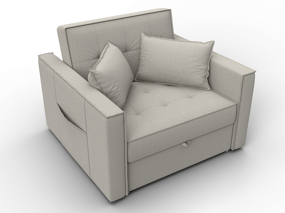 Кресло-кровать Лига-104 (80) (амур 02 бежевый)