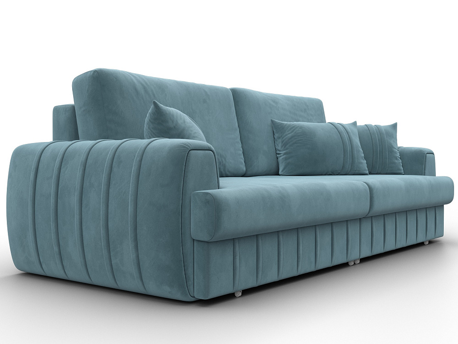 Диван прямой Лига-057 НПБ (seven 113 бирюзовый)