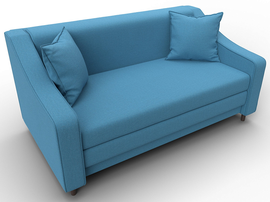 Диван прямой Лига-071 (амур 10 голубой)