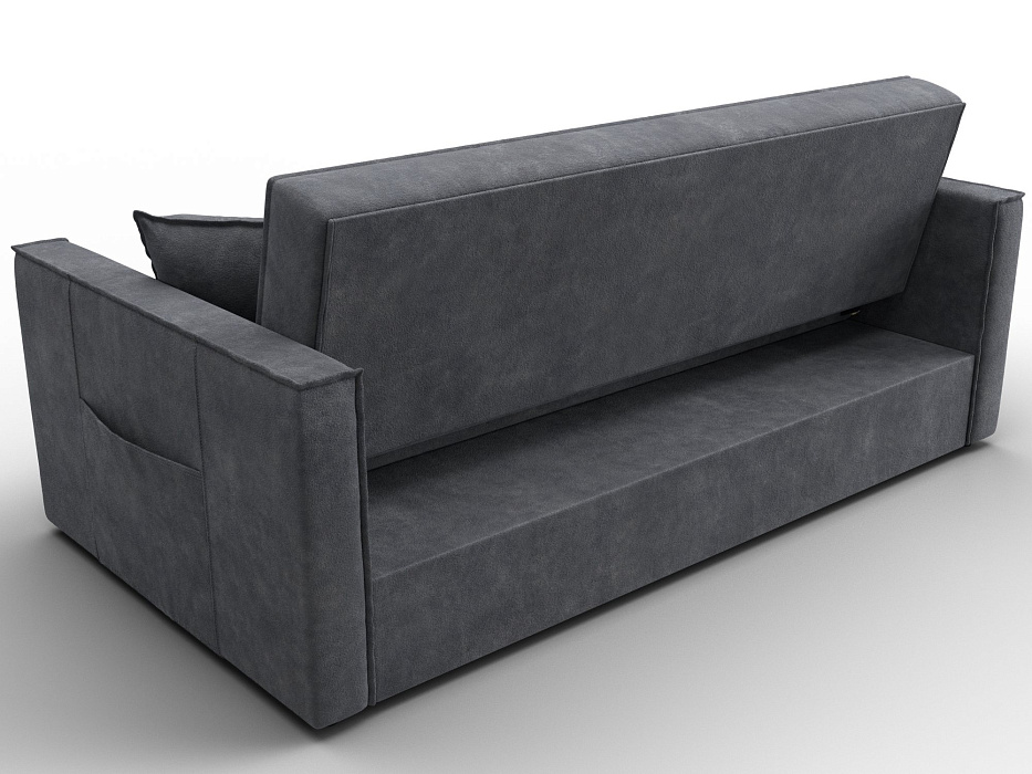 Диван прямой Лига-104 (160) (brut 16 темно-серый)