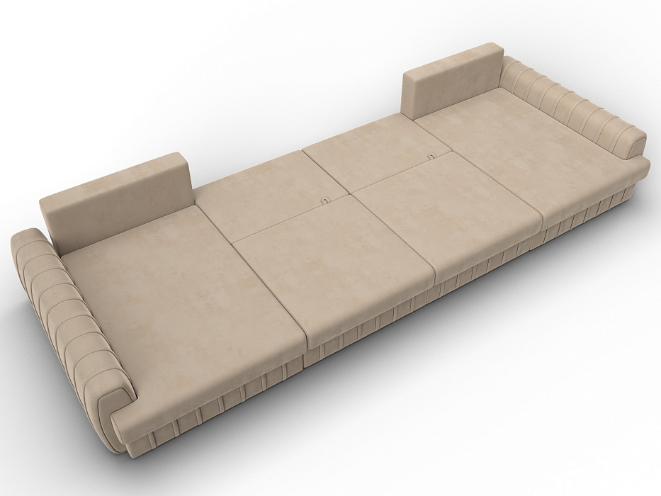 Диван П-образный Лига-057 НПБ Лонг (seven 729 бежевый)