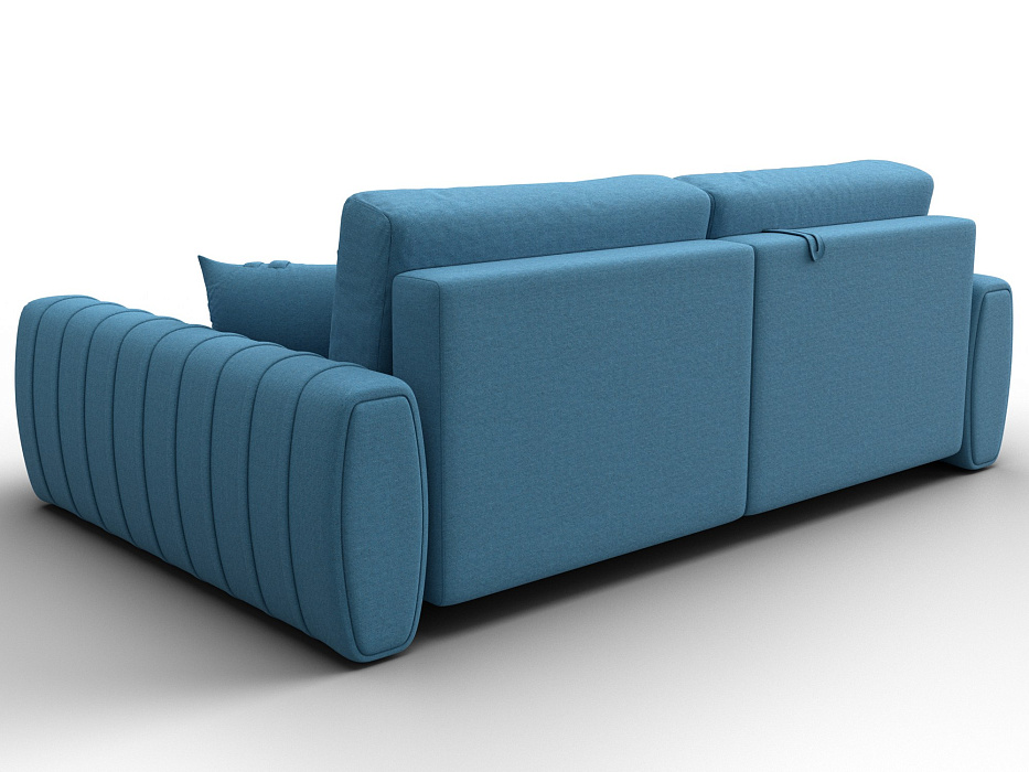 Диван угловой Лига-057 НПБ угол правый (амур 10 голубой)