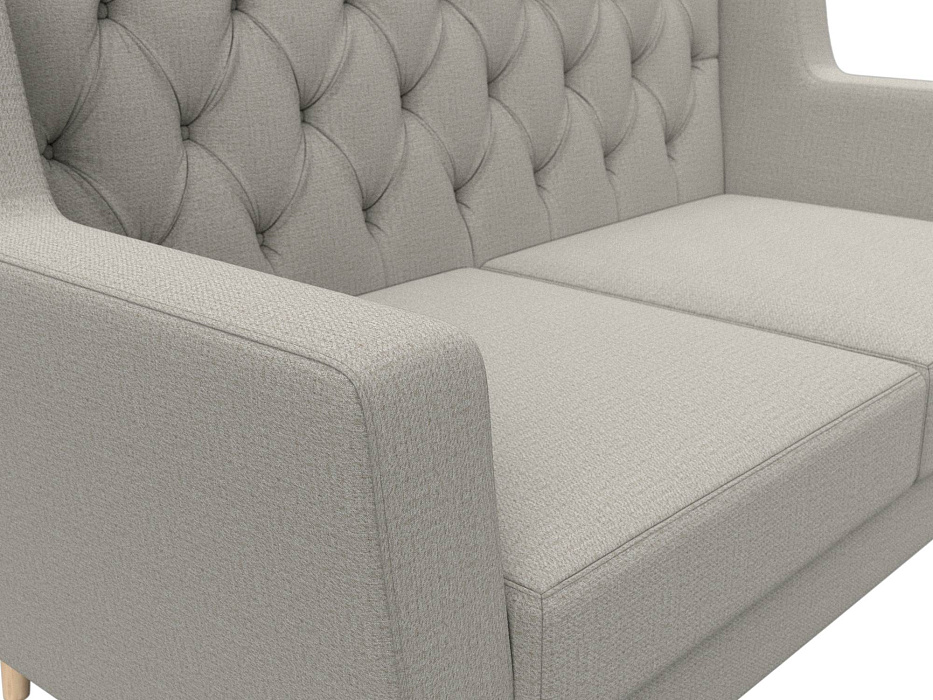 Диван кухонный прямой Брайтон 2 Люкс (амур 02 бежевый)