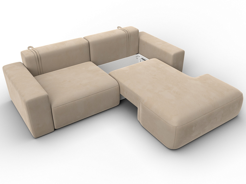 Диван угловой Лига-036 НПБ Классик правый угол (seven 729 бежевый)