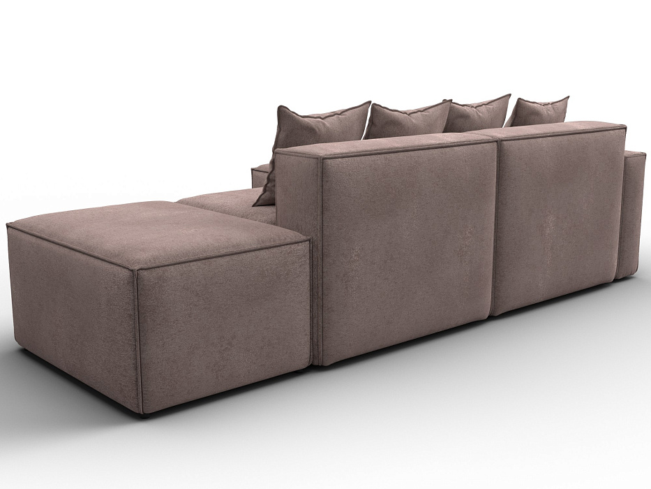 Диван угловой модульный Лига-063 угол левый (tower 05 бежевый)