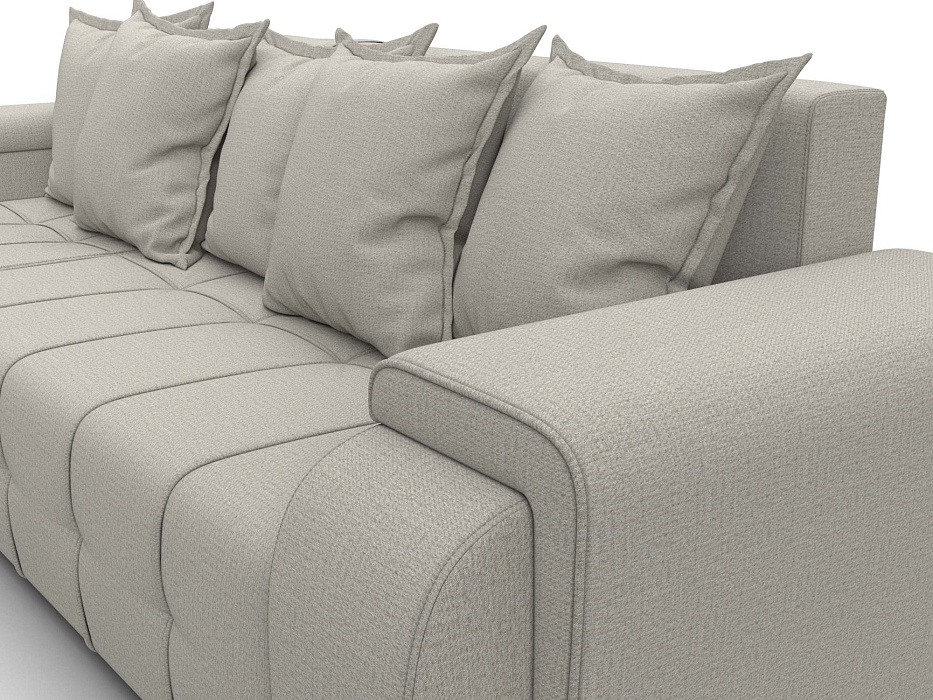 Диван угловой Лига-121 левый угол (амур 02 бежевый)