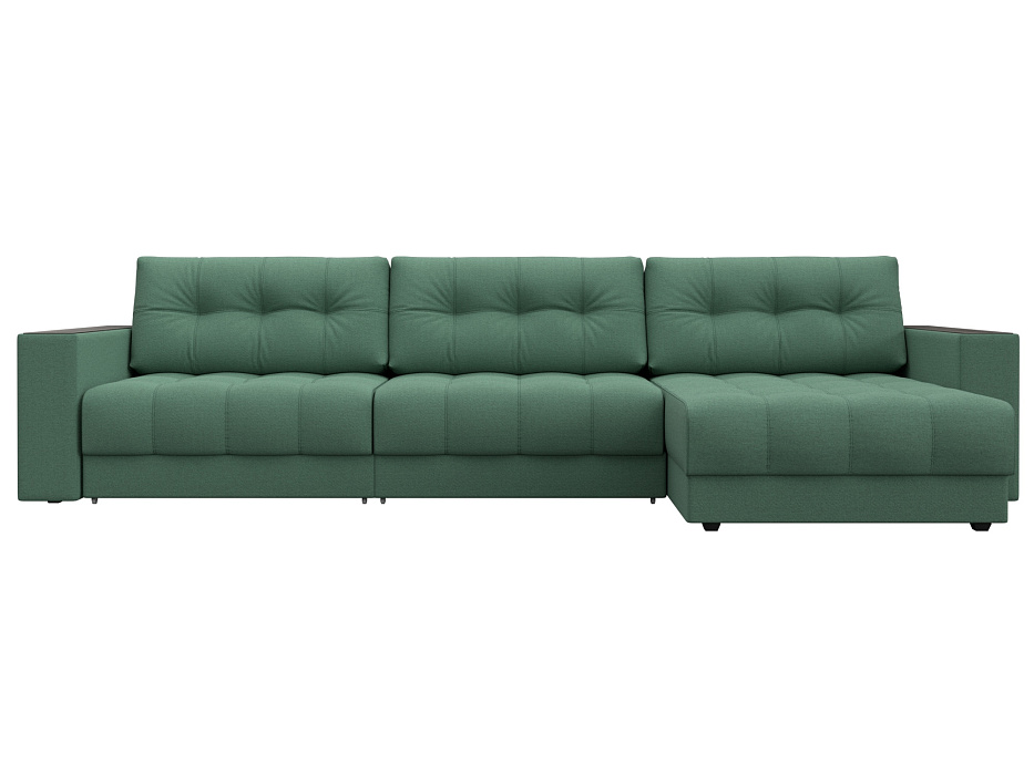 Диван угловой с декором Лига-049 НПБ Лонг (амур 11 зеленый) Диван угловой с декором Лига-049 НПБ Лонг (амур 11 зеленый)