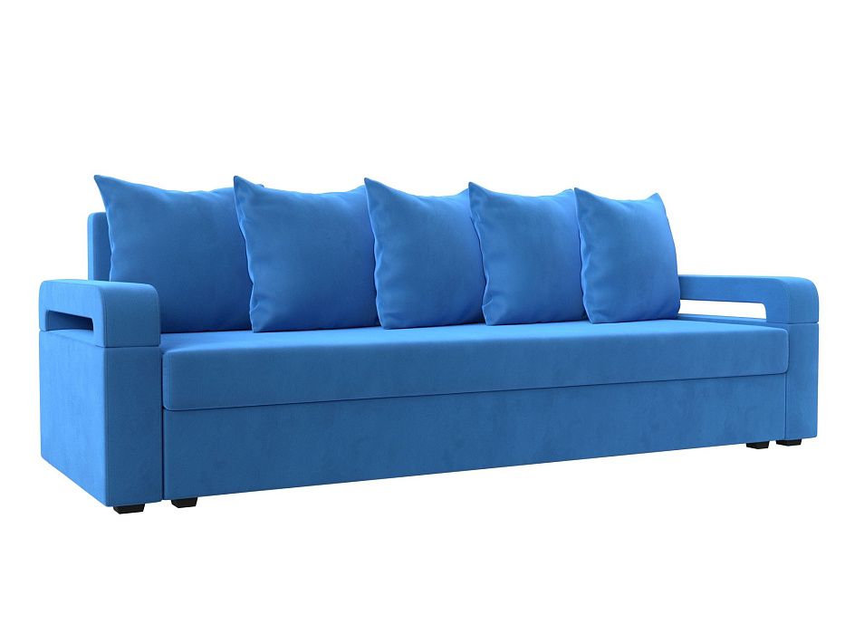 Прямой диван Гермес Лайт (голубой цвет)