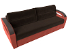 Прямой диван Форсайт (коричневый\коралловый цвет)