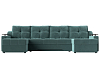 П-образный диван Сенатор (бирюзовый цвет)