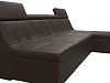 Угловой модульный диван Холидей Люкс (коричневый цвет)