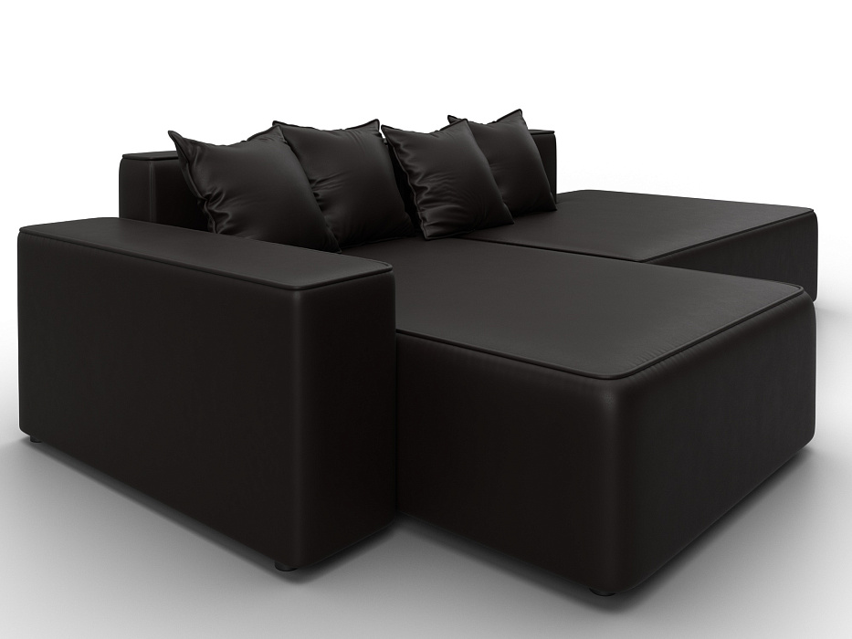 Диван угловой Лига-079 угол левый (grifon 12 коричневый)