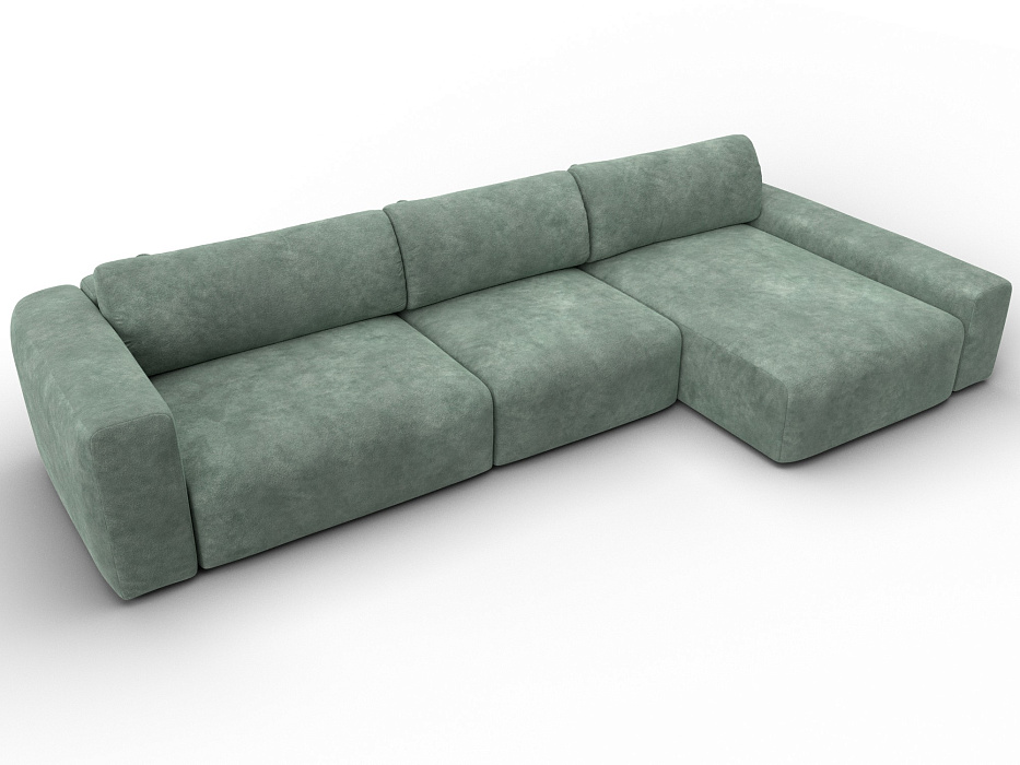 Диван угловой Лига-066 НПБ Лонг угол правый фото в интернет-магазине Лига Диванов