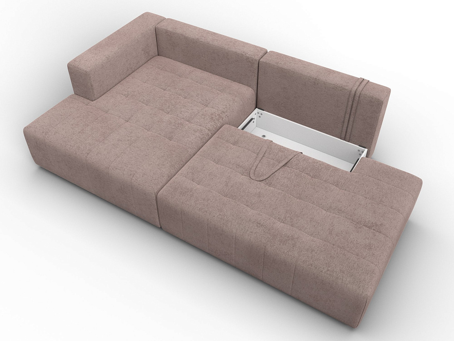 Диван угловой Лига-103 НПБ угол левый (tower 05 бежевый)