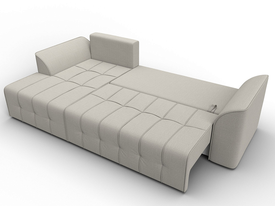 Диван угловой Лига-113 угол левый (амур 02 бежевый)