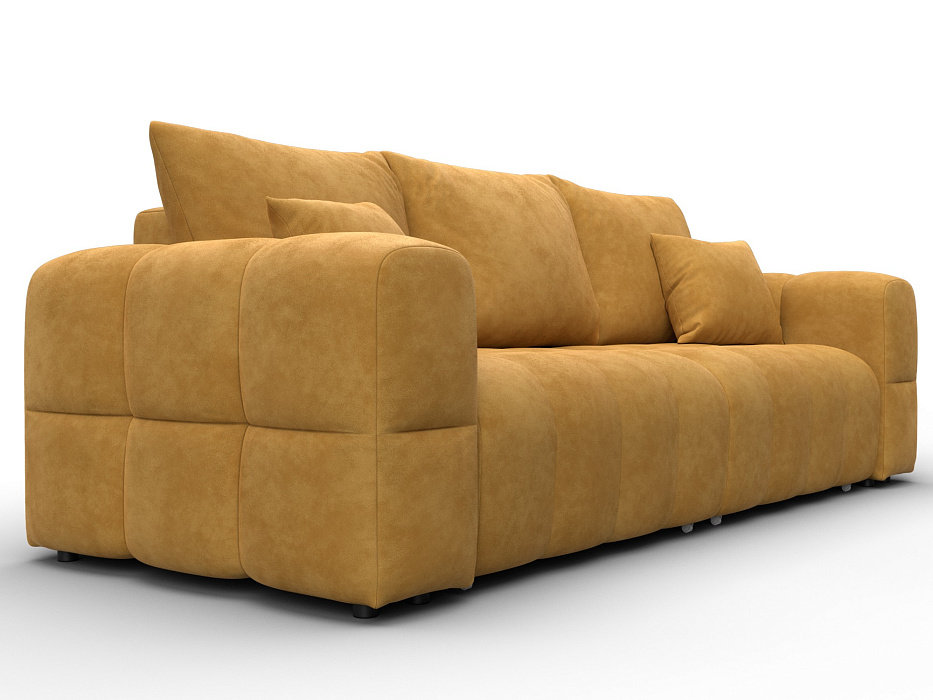 Диван прямой Лига-110 НПБ (brut 10 желтый)