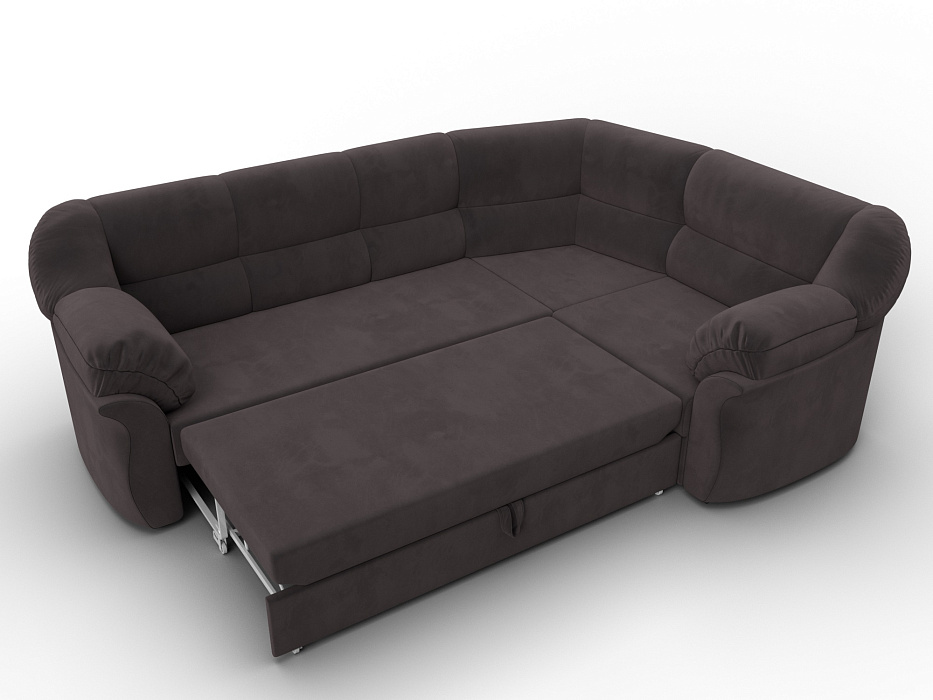 Диван угловой Карнелла правый угол (seven 727 коричневый)