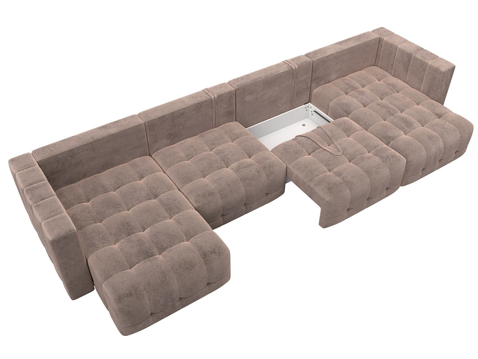 Диван П-образный Лига-052 НПБ Лонг (tower 05 бежевый)