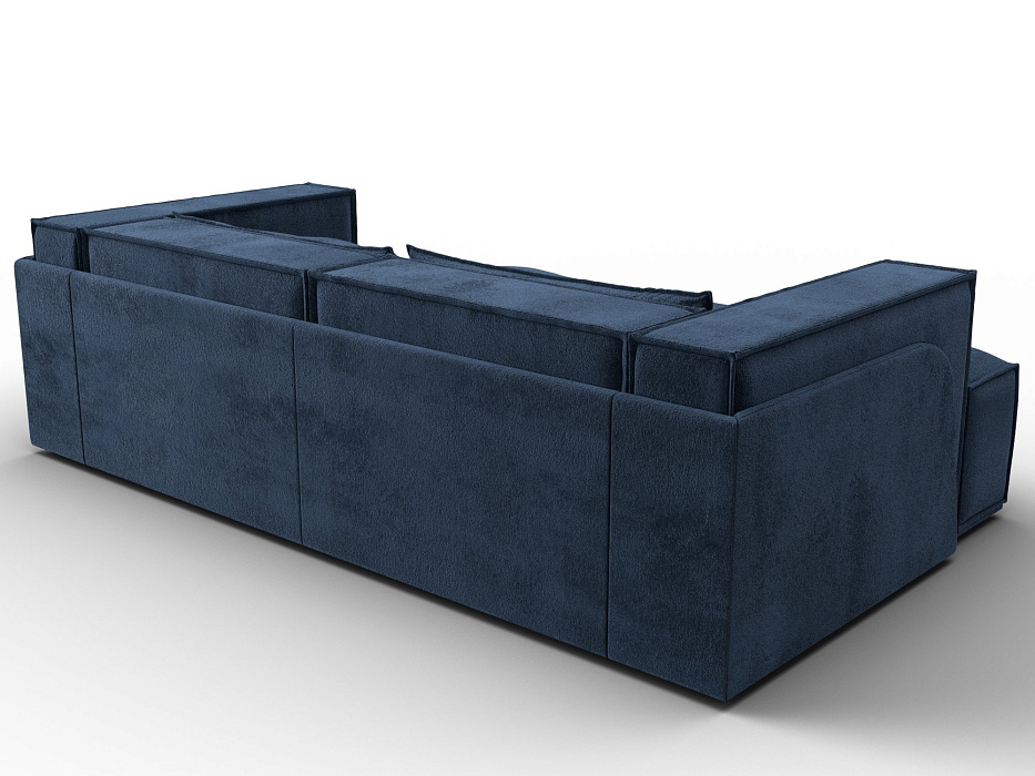 Диван угловой Лига-061 угол левый (brut 11 синий)