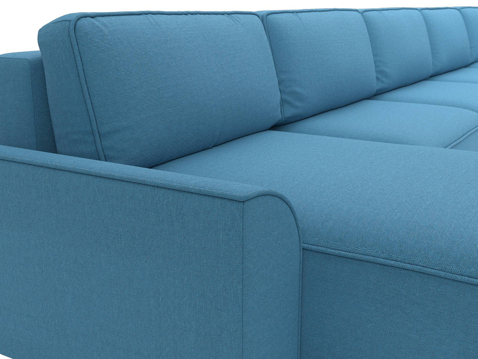 Диван П-образный Лига-048 НПБ МегаЛонг (амур 10 голубой)