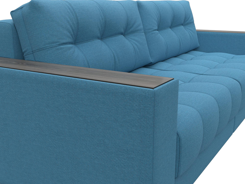 Диван прямой с декором Лига-049 НПБ (амур 10 голубой) Диван прямой с декором Лига-049 НПБ (амур 10 голубой)