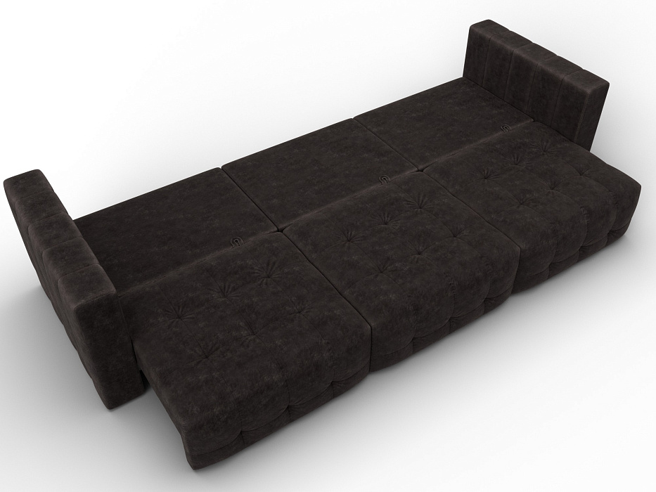 Диван прямой Лига-052 НПБ Лонг (brut 17 коричневый)